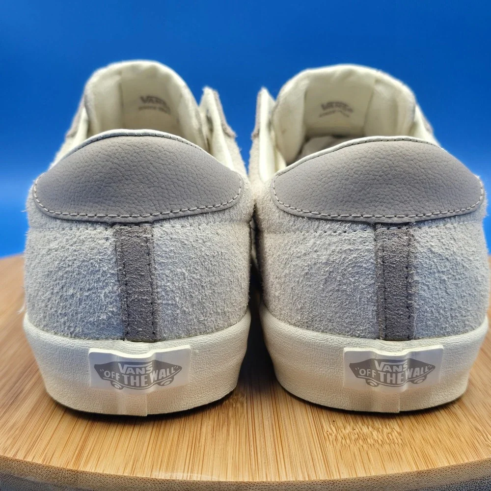 Vans Sport Low Suede Sneakers - White/Greige Marshmallow - Men 8.5 / Women‎ 10